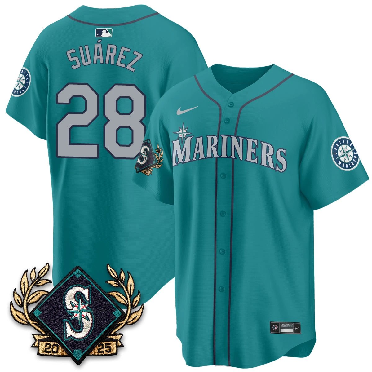 Seattle Mariners 2025 Series Champions Jersey - All Stitched by Seattle Mariners