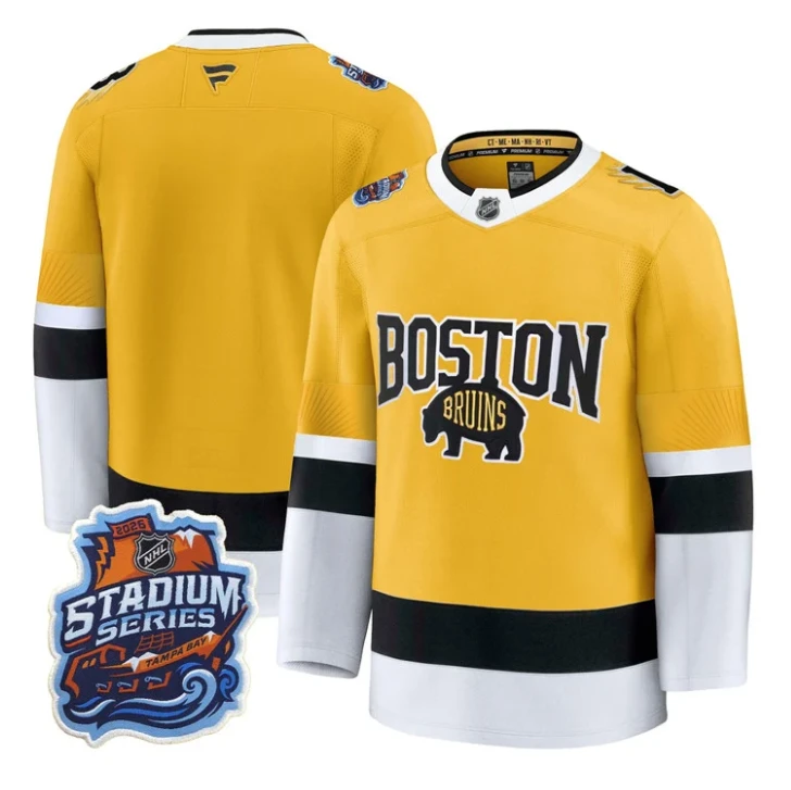 Team Jersey Boston Bruins 2026 Stadium Series Premium All Stitched by Hockey David