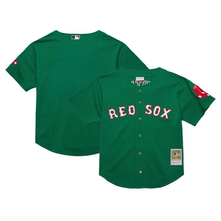 Team Jersey Boston Red Sox Throwback Cooperstown Collection Stitched Green by Baseball Jerseys 7