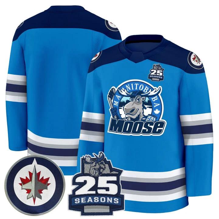 Team Jersey Manitoba Moose 2025 Premium All Stitched by Hockey David