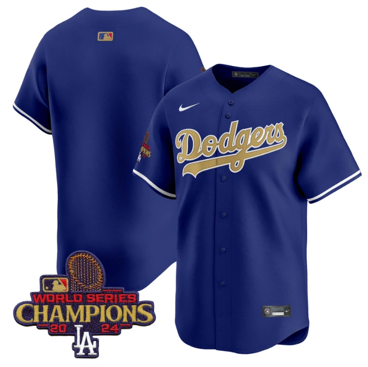 Team Jersey No Name Dodgers 2025 Gold Vapor Premier Limited Stitched Royal by My Store