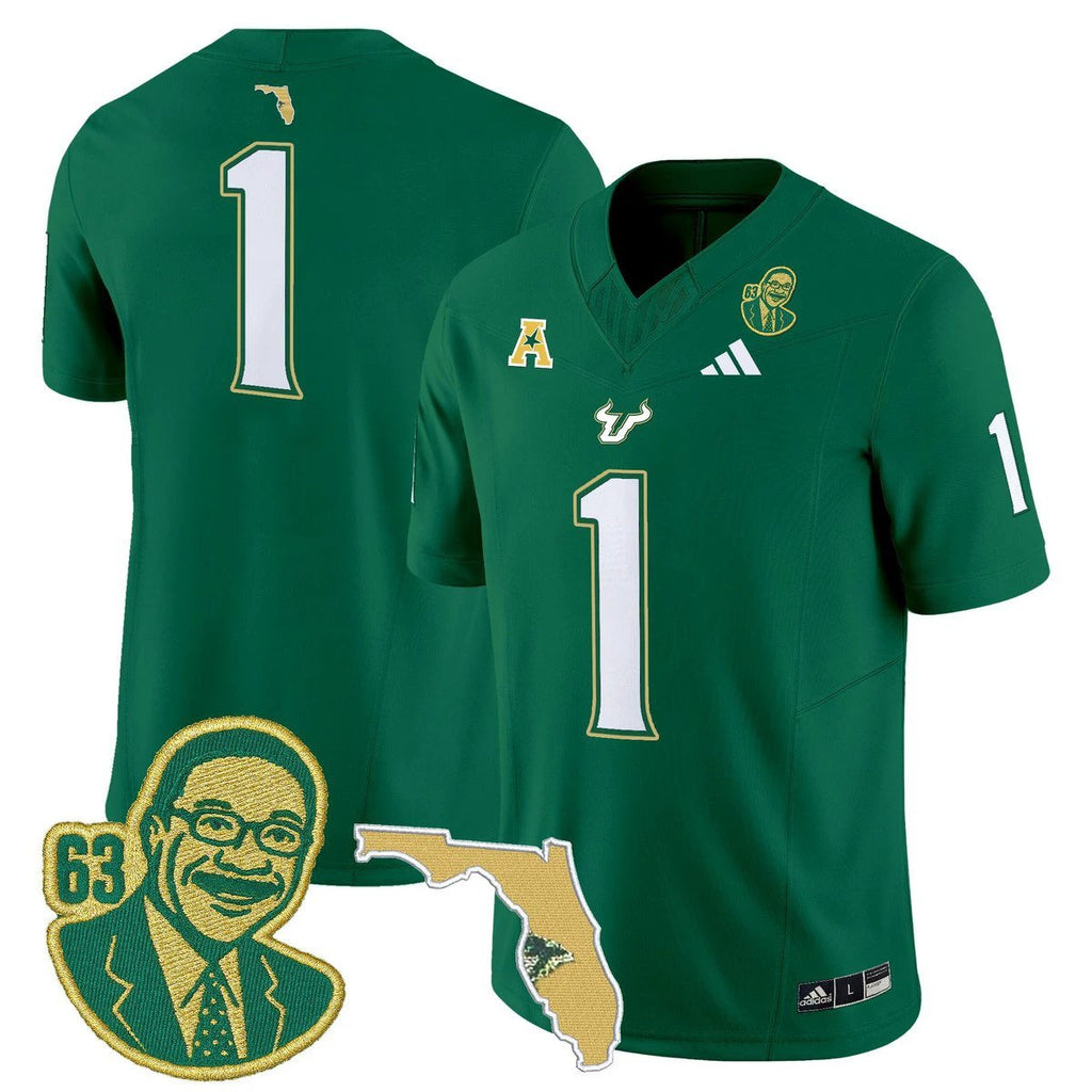 Team Jersey #1 South Florida Bulls Lee Roy Selmon Legacy Stitched Green by My Store NCAA Football Jerseys
