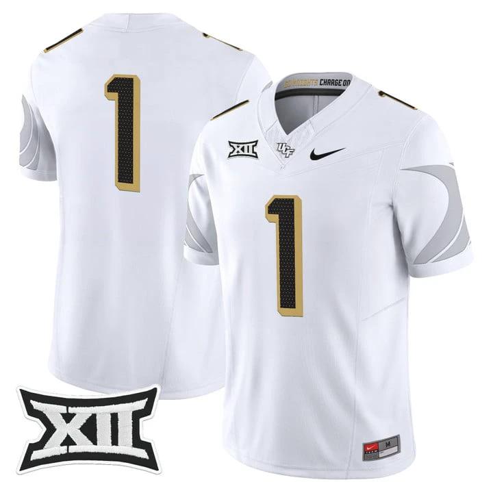 Team Jersey #1 UCF Knights 2025 Vapor Limited Stitched White by My Store NCAA Football Jerseys
