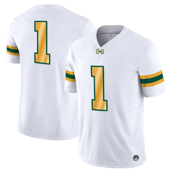 Team Jersey #1 North Dakota State Bison Vapor Limited Stitched White by My Store NCAA Football Jerseys