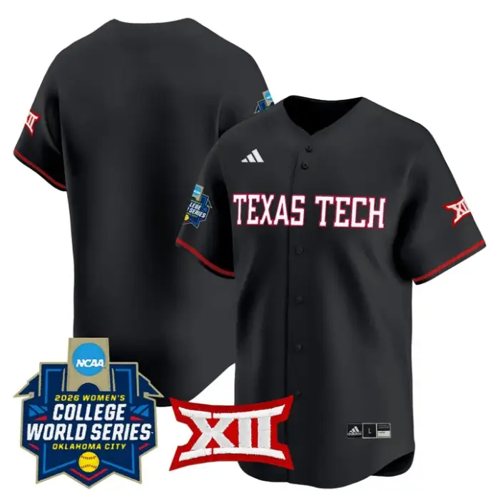TeamJersey Blank Red Raiders Softball 2026 World Series (WCWS) Stitched by My Store