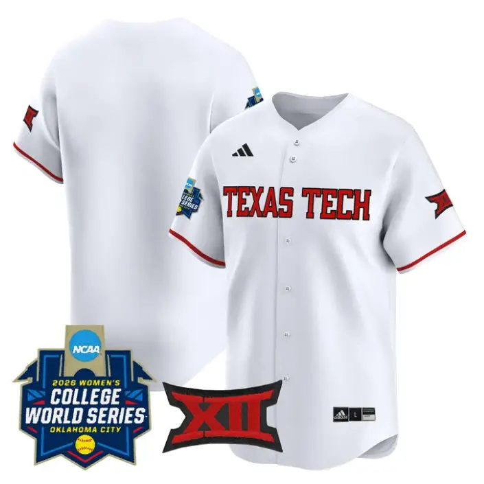 TeamJersey Blank Red Raiders Softball 2026 World Series (WCWS) Stitched by My Store