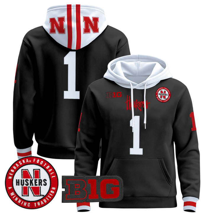 Team Hoodie Nebraska Cornhuskers 2025 Premium Pullover Stitched by Hoodie Pullover