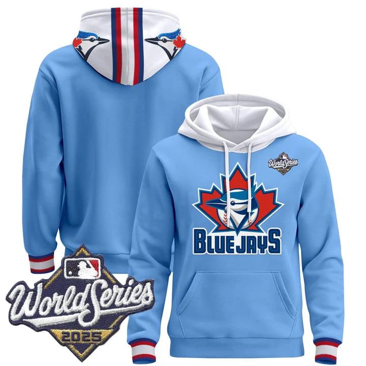 Team Hoodie Toronto Blue Jays 2025 World Series Premium Pullover Stitched by Hoodie Pullover
