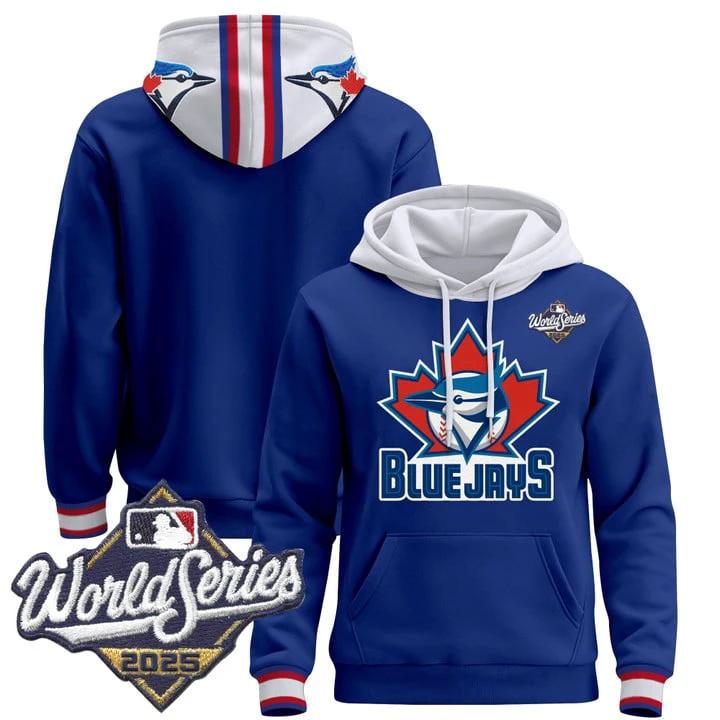 Team Hoodie Toronto Blue Jays 2025 World Series Premium Pullover Stitched by Hoodie Pullover