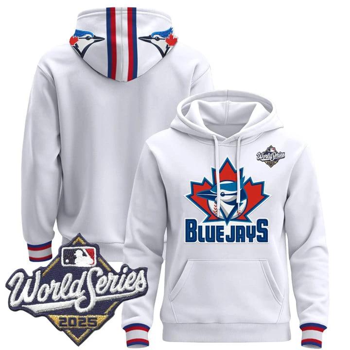 Team Hoodie Toronto Blue Jays 2025 World Series Premium Pullover Stitched by Hoodie Pullover