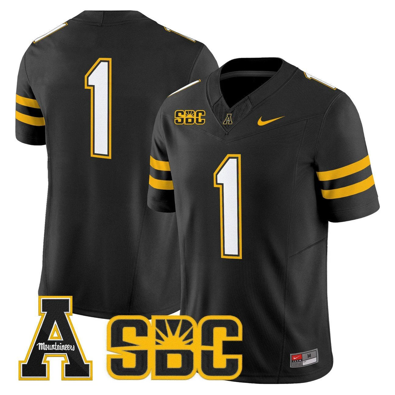 Team Jersey #1 App State Mountaineers 2025 Vapor Limited Stitched by My Store NCAA Football Jerseys