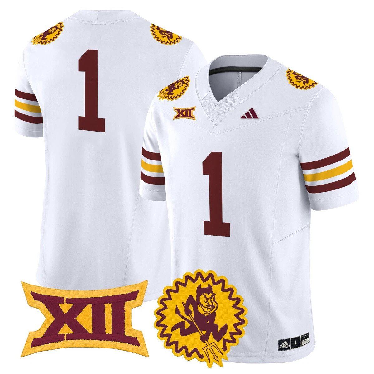 Team Jersey #1 Arizona State Sun Devils 1975 Throwback Vapor Stitched by My Store NCAA Football Jerseys
