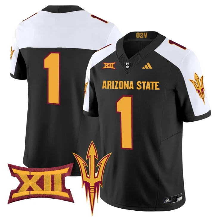 Team Jersey #1 Arizona State Sun Devils 2025 Vapor Stitched by My Store NCAA Football Jerseys