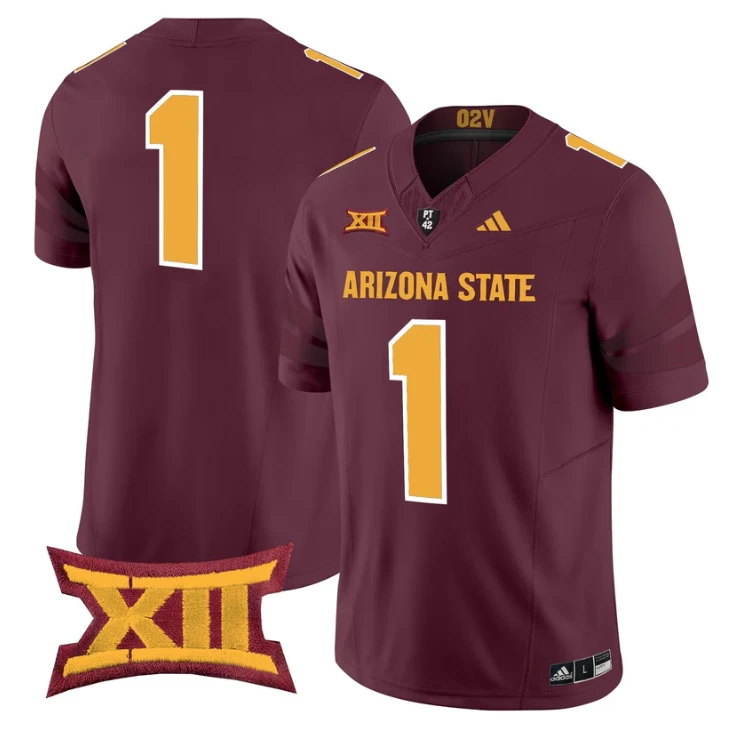 Team Jersey #1 Arizona State Sun Devils 2025 Vapor Stitched by My Store NCAA Football Jerseys