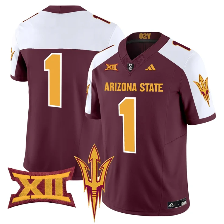 Team Jersey #1 Arizona State Sun Devils 2025 Vapor Stitched by My Store NCAA Football Jerseys