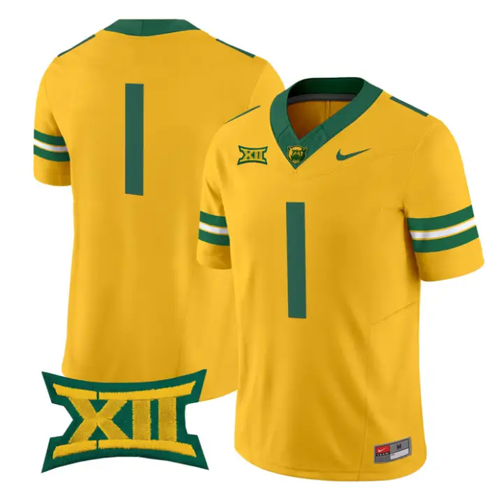 Team Jersey #1 Baylor Bears 2026 Vapor Limited Stitched by My Store NCAA Football Jerseys