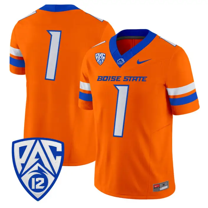 Team Jersey #1 Boise State Broncos 2026 Vapor Limited Stitched by My Store NCAA Football Jerseys