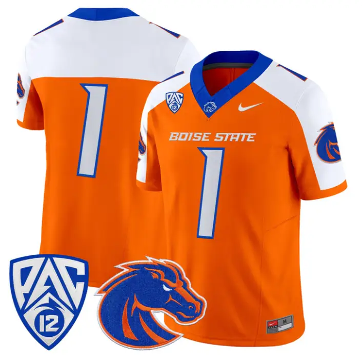 Team Jersey #1 Boise State Broncos 2026 Vapor Limited Stitched by My Store NCAA Football Jerseys