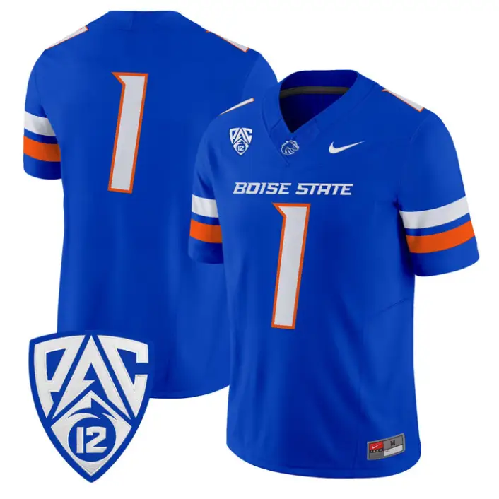 Team Jersey #1 Boise State Broncos 2026 Vapor Limited Stitched by My Store NCAA Football Jerseys