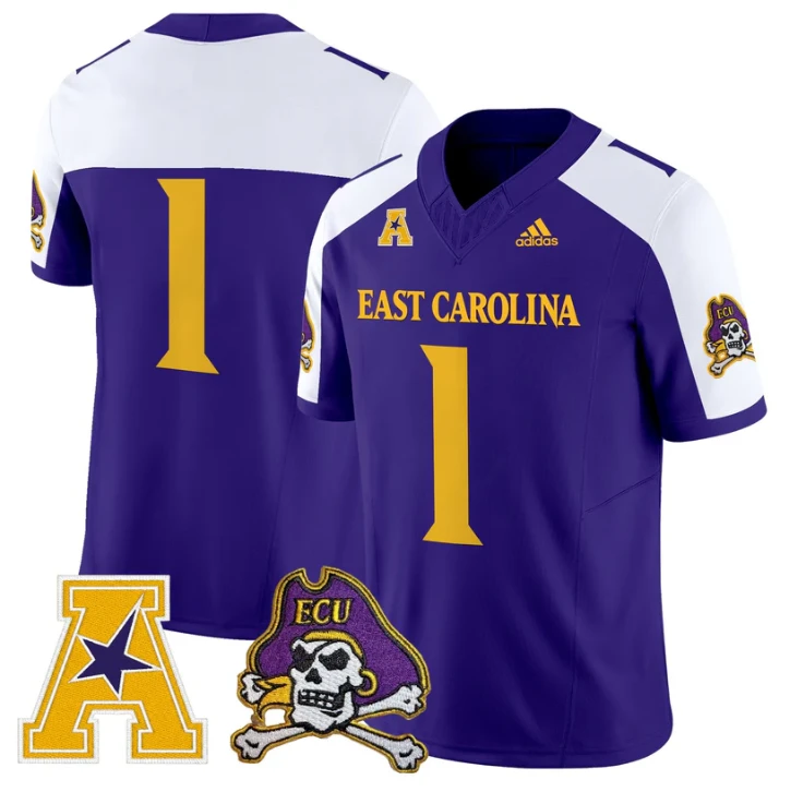 Team Jersey #1 East Carolina Pirates 2025 Vapor Limited Stitched by My Store NCAA Football Jerseys