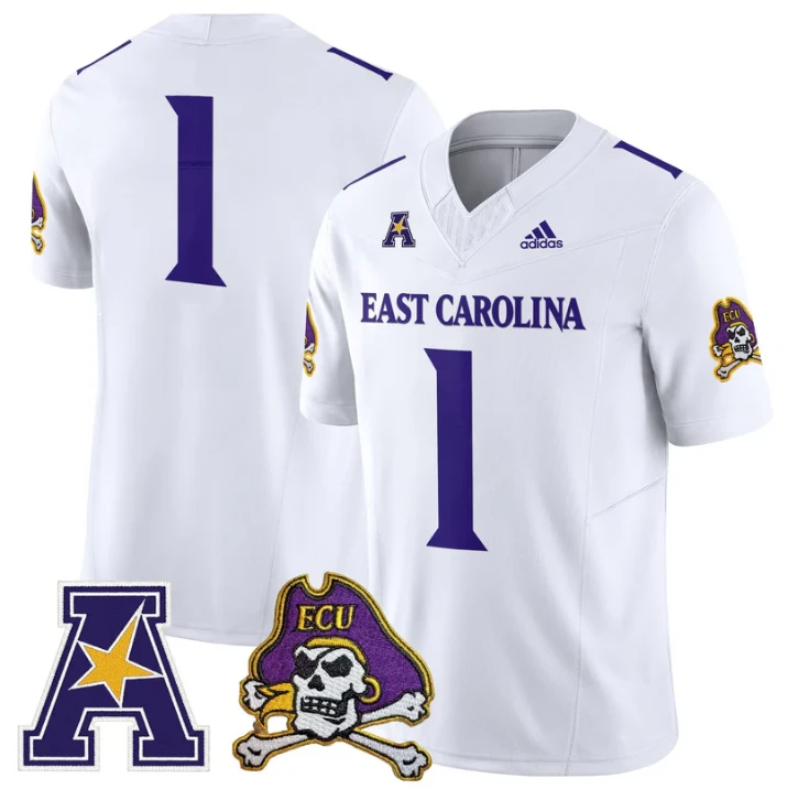 Team Jersey #1 East Carolina Pirates 2025 Vapor Limited Stitched by My Store NCAA Football Jerseys