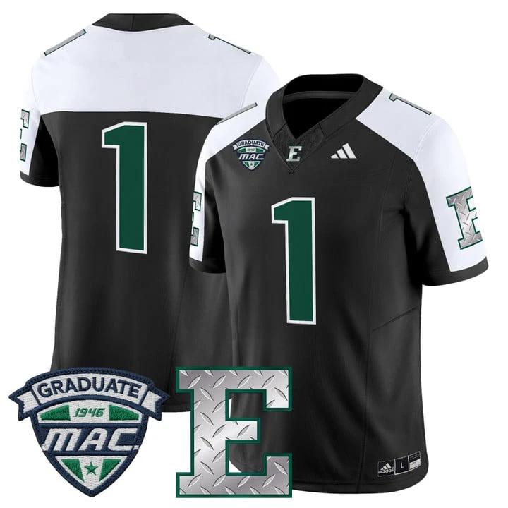 Team Jersey #1 Eastern Michigan Eagles 2025 Vapor Limited Stitched by My Store NCAA Football Jerseys