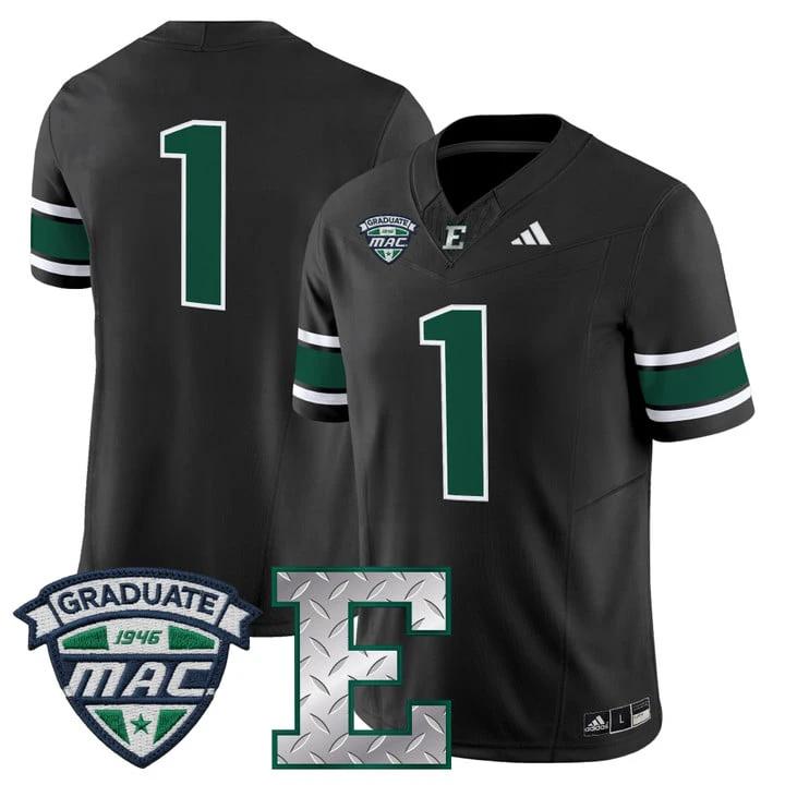Team Jersey #1 Eastern Michigan Eagles 2025 Vapor Limited Stitched by My Store NCAA Football Jerseys