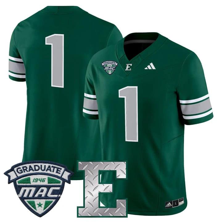 Team Jersey #1 Eastern Michigan Eagles 2025 Vapor Limited Stitched by My Store NCAA Football Jerseys