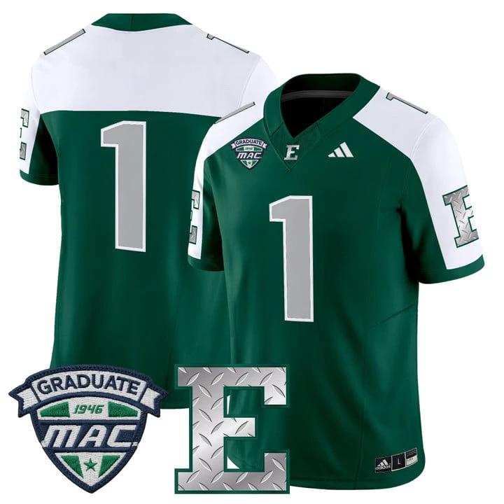 Team Jersey #1 Eastern Michigan Eagles 2025 Vapor Limited Stitched by My Store NCAA Football Jerseys