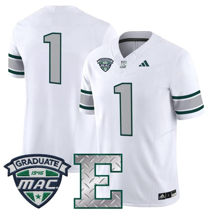 Team Jersey #1 Eastern Michigan Eagles 2025 Vapor Limited Stitched by My Store NCAA Football Jerseys
