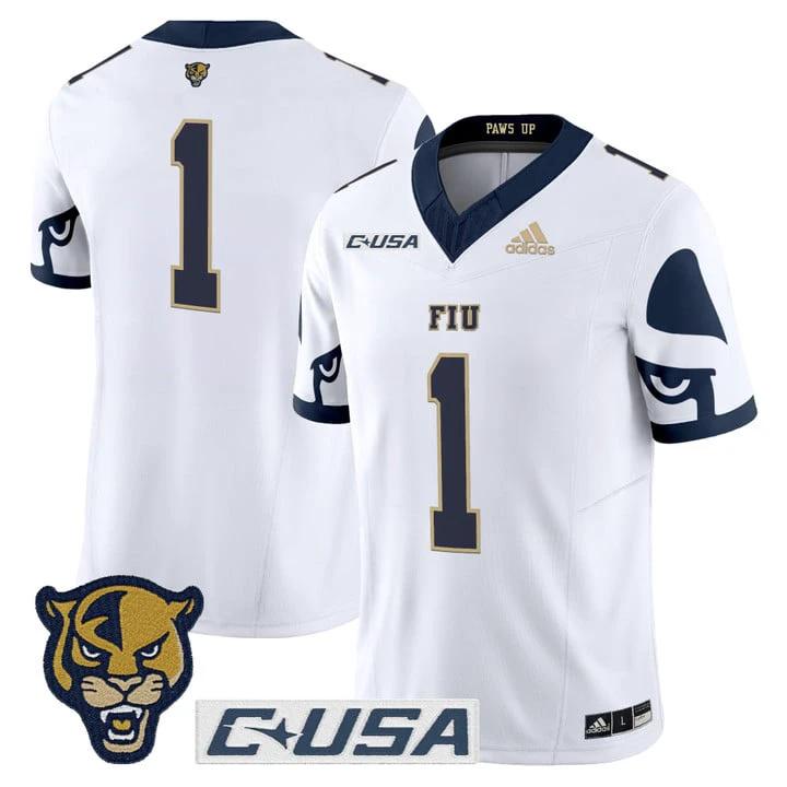 Team Jersey #1 Florida International Panthers 2025 Limited Stitched by My Store NCAA Football Jerseys