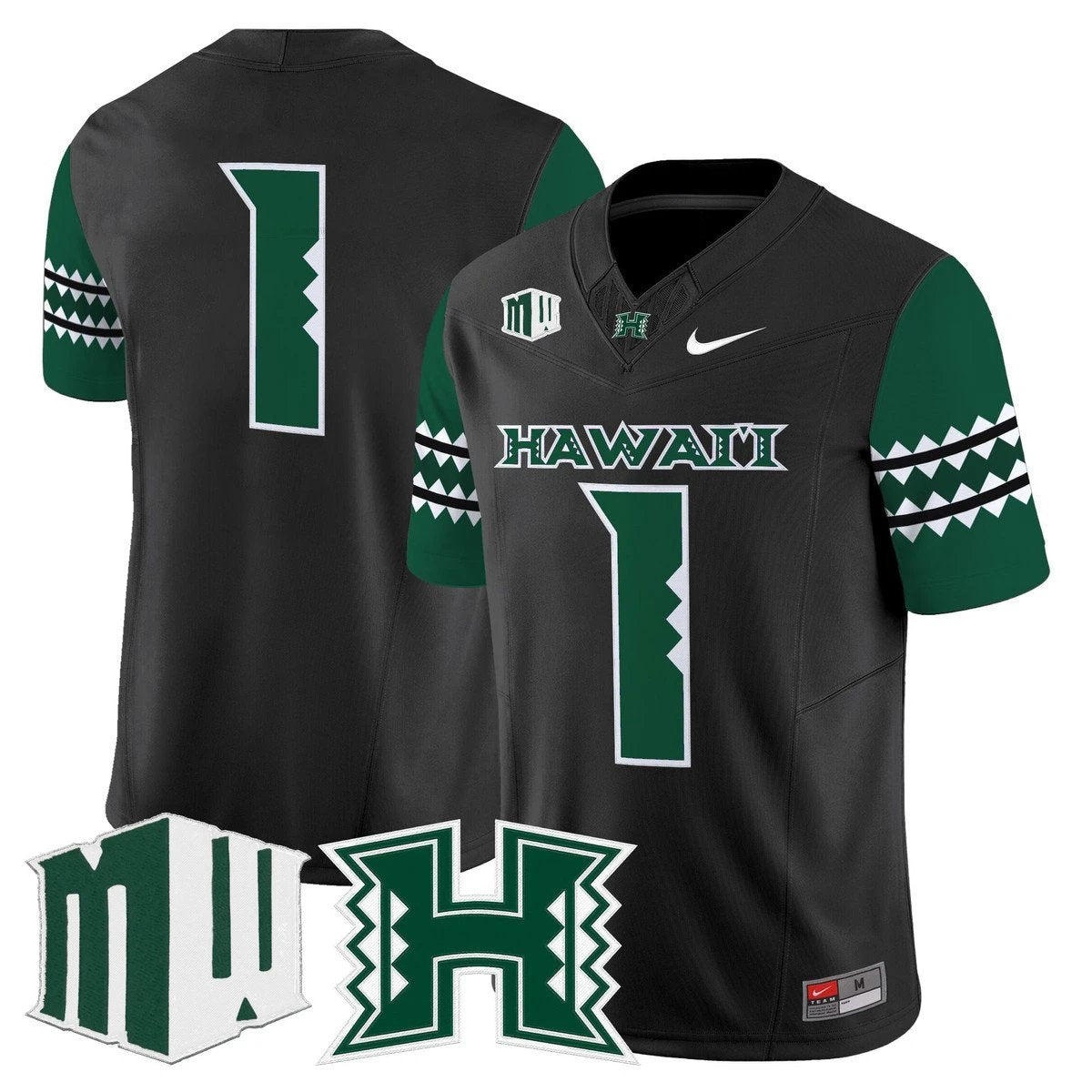 Team Jersey #1 Hawai'i Rainbow Warriors 2025 Vapor Stitched by My Store NCAA Football Jerseys