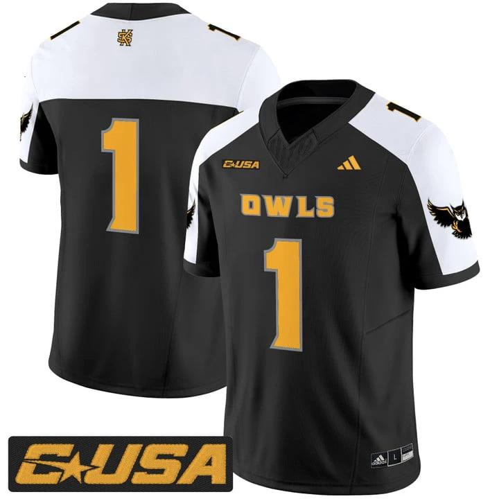 Team Jersey #1 Kennesaw State Owls 2025 Vapor Limited Stitched by My Store NCAA Football Jerseys