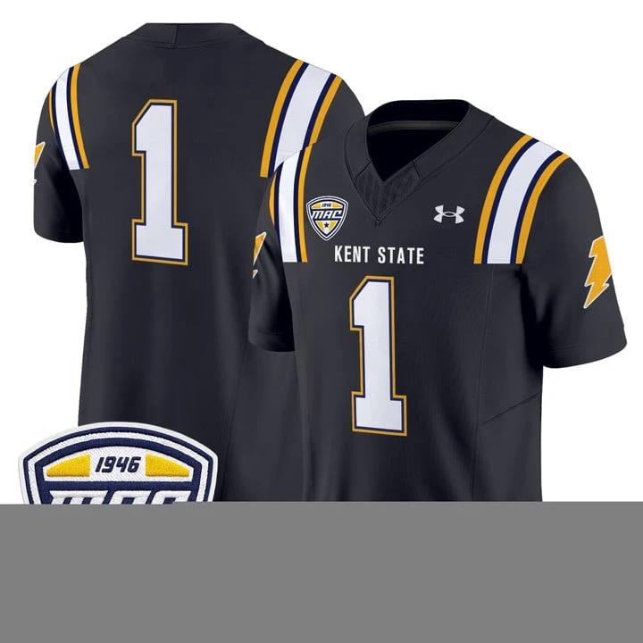 Team Jersey #1 Kent State Golden Flashes 2025 Limited Stitched by My Store NCAA Football Jerseys
