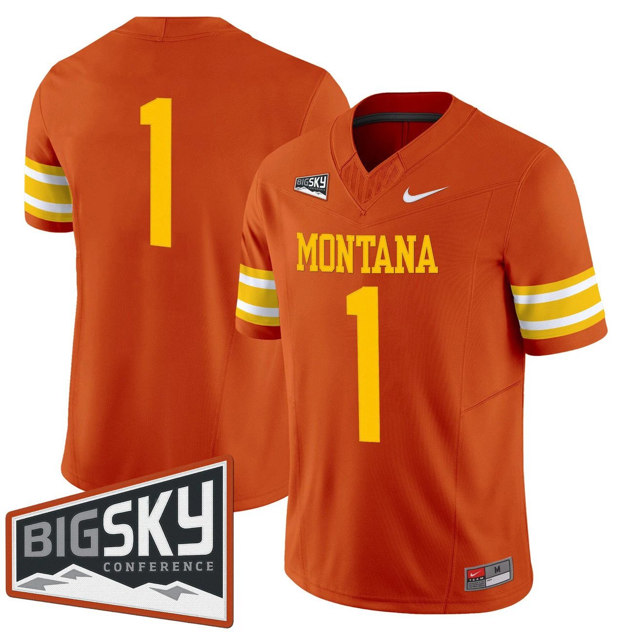 Team Jersey #1 Montana Grizzlies 1995 Throwback Vapor Limited Stitched by My Store NCAA Football Jerseys