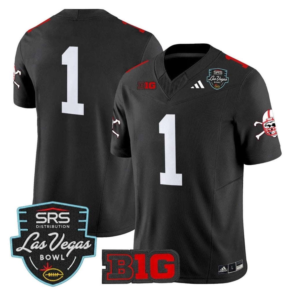 Team Jersey #1 Nebraska Cornhuskers 2025 Las Vegas Bowl Stitched by My Store NCAA Football Jerseys