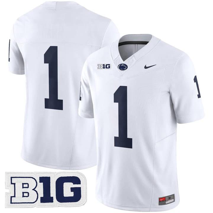 Team Jersey #1 No Name Penn State Nittany Lions 2025 Vapor Stitched by My Store NCAA Football Jerseys