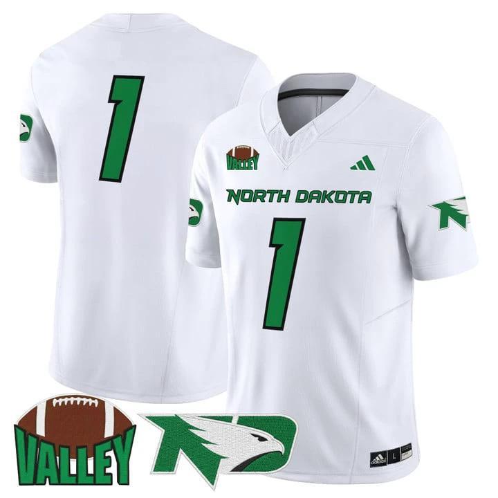Team Jersey #1 North Dakota Fighting Hawks 2025 Vapor Limited Stitched by My Store NCAA Football Jerseys