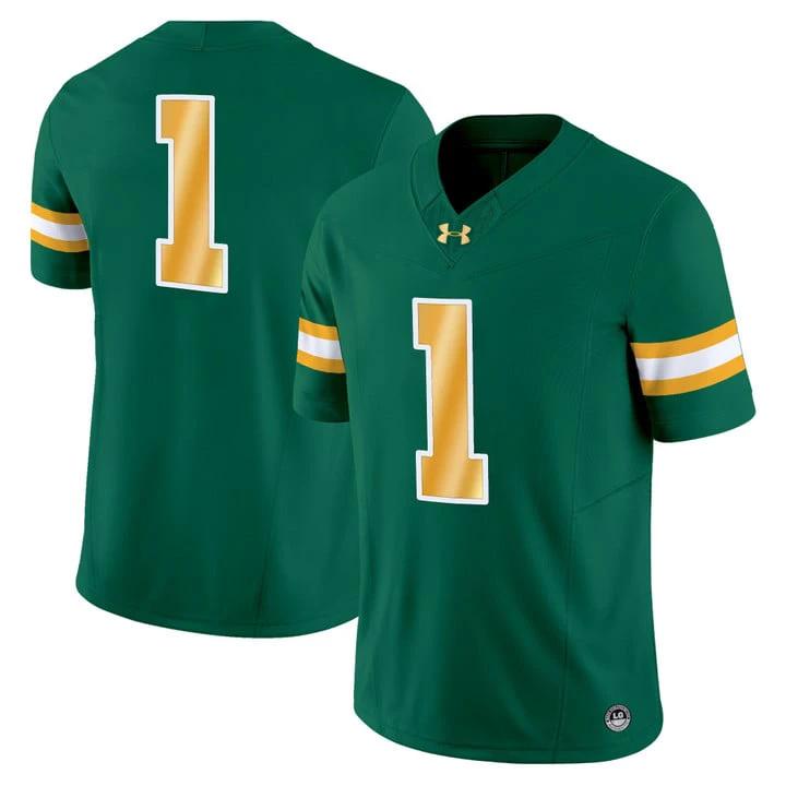 Team Jersey #1 North Dakota State Bison Vapor Limited Stitched by My Store NCAA Football Jerseys