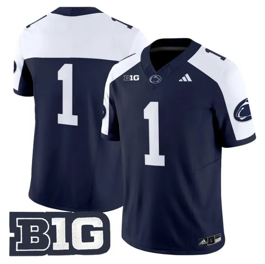 Team Jersey #1 Penn State 2026 No Name on Back Limited Stitched by My Store NCAA Football Jerseys
