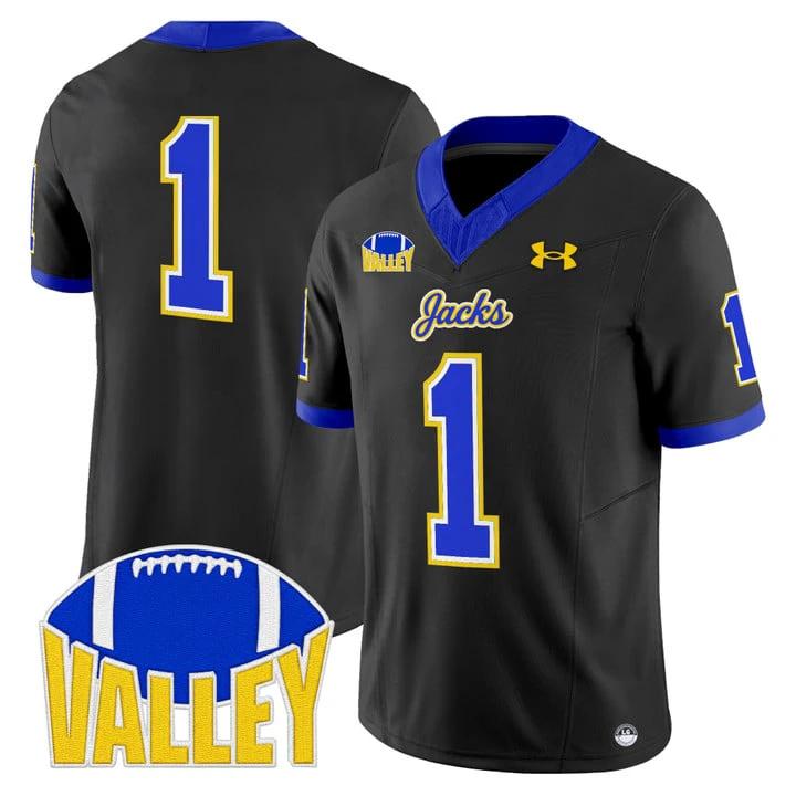 Team Jersey #1 South Dakota State Jackrabbits 2025 Stitched by My Store NCAA Football Jerseys