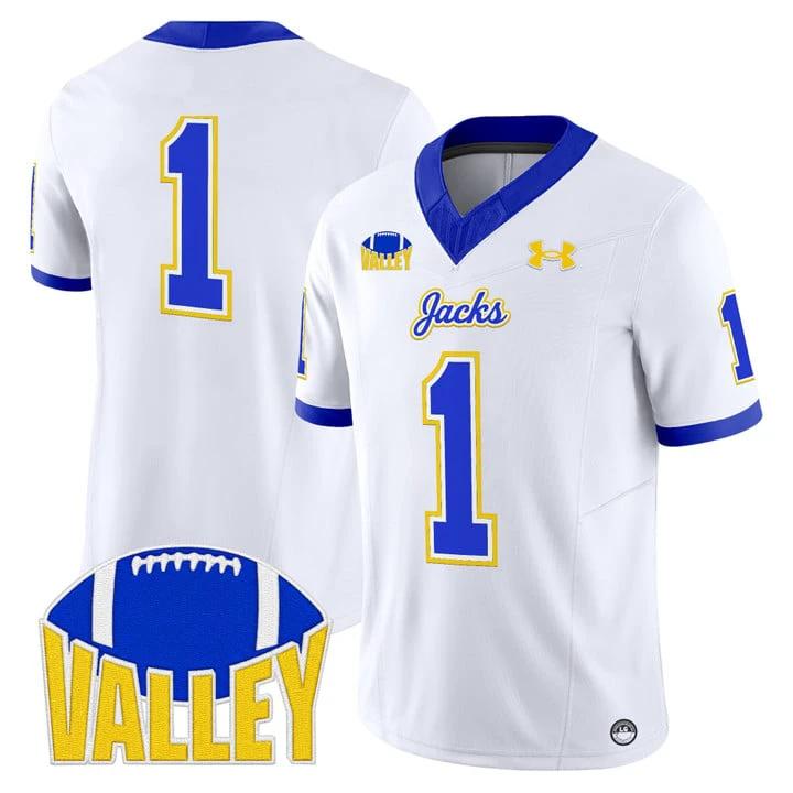 Team Jersey #1 South Dakota State Jackrabbits 2025 Stitched by My Store NCAA Football Jerseys