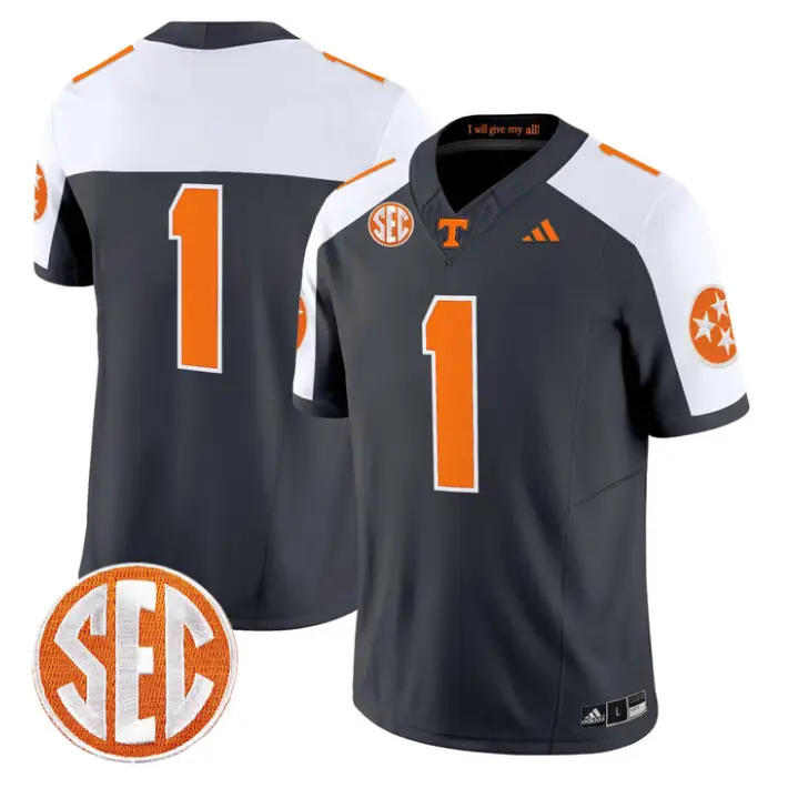 Team Jersey #1 Tennessee Vols 2026 Vapor Limited Stitched by My Store NCAA Football Jerseys