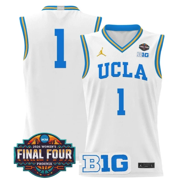 Team Jersey #1 UCLA Bruins 2026 Final Four Patch Basketball Stitched by My store basketball
