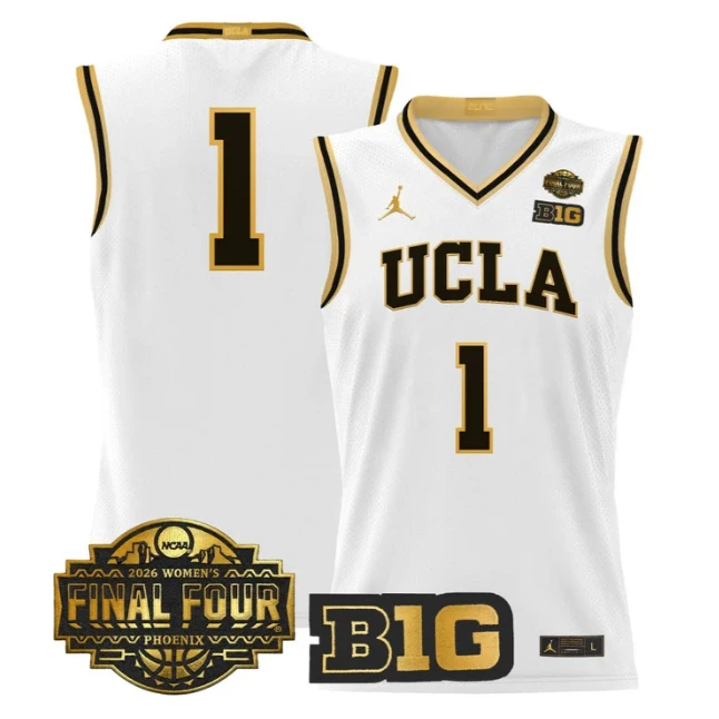 Team Jersey #1 UCLA Bruins 2026 Final Four Patch Basketball Stitched by My store basketball