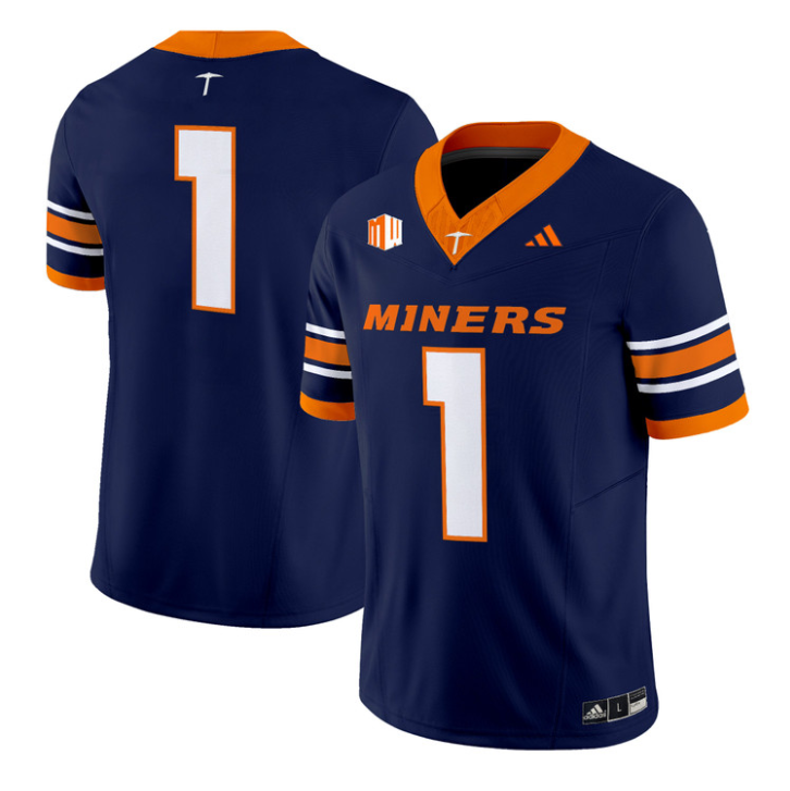 Team Jersey #1 UTEP Miners 2016 Vapor Limited Stitched