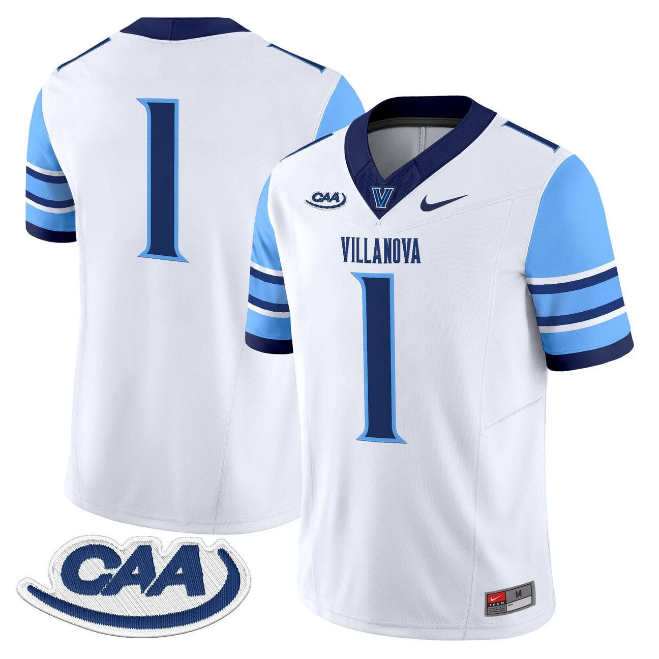 Team Jersey #1 Villanova Wildcats 2025 Vapor Limited Stitched by My Store NCAA Football Jerseys