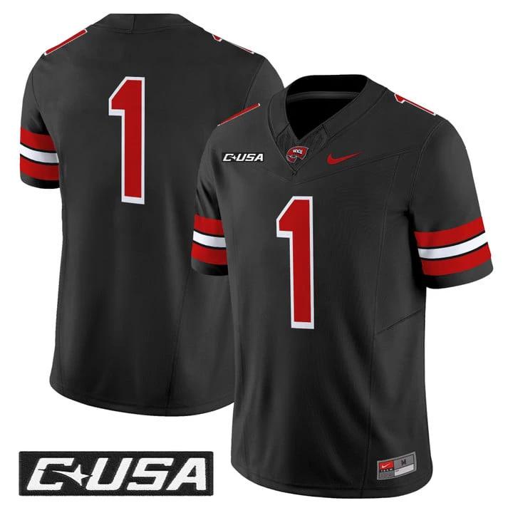 Team Jersey #1 Western Kentucky Hilltoppers 2025 Vapor Limited Stitched by My Store NCAA Football Jerseys