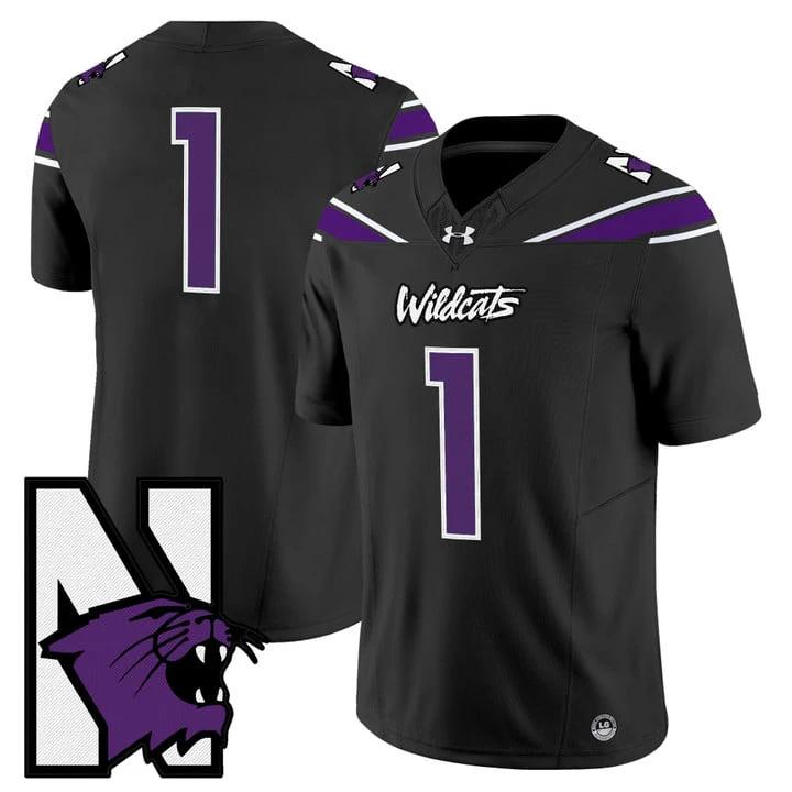 Team Jersey #1 Northwestern Wildcats Honoring 95 Vapor Limited Stitched by My Store NCAA Football Jerseys