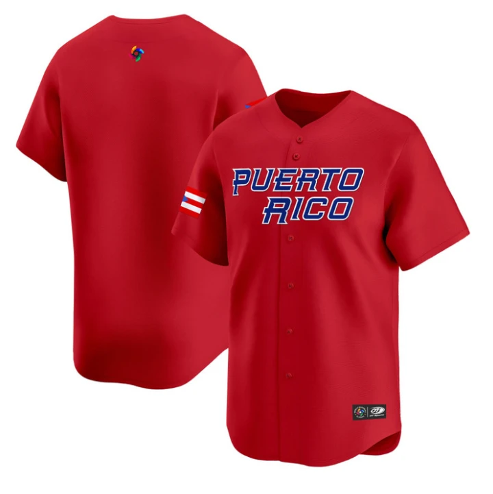 Team Jersey #4 Puerto Rico World Baseball Classic 2026 Roster Stitched by My Store